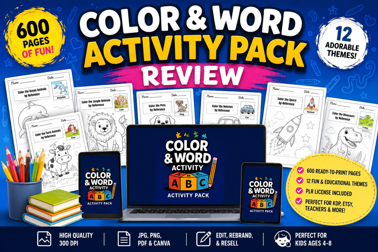Color & Word Activity Pack review