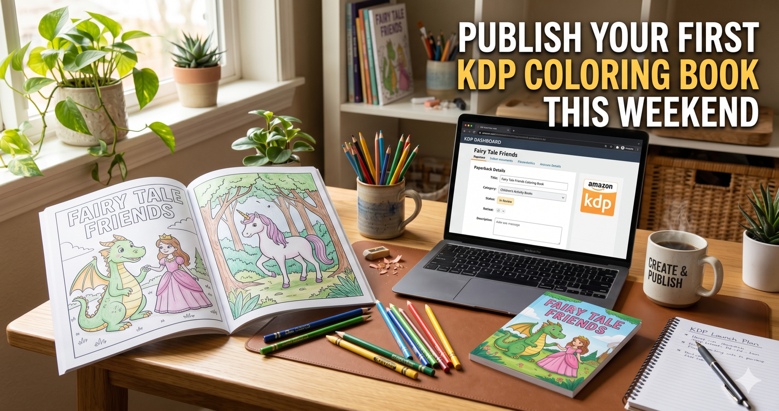 How to Publish a Children’s Coloring Book on Amazon KDP in a Weekend (Step-by-Step)
